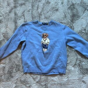 Polo by Ralph Lauren Light Blue Bear Crewneck Sweater